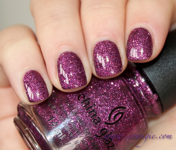 Nail polish swatch / manicure of shade China Glaze Put a Bow on It