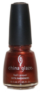 Nail polish swatch / manicure of shade China Glaze Radiant Rust