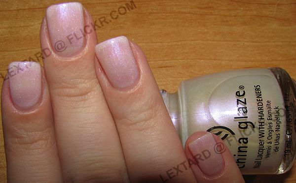 Nail polish swatch / manicure of shade China Glaze Rainbow