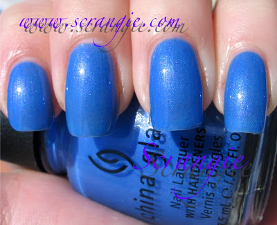 Nail polish swatch / manicure of shade China Glaze Rainstorm