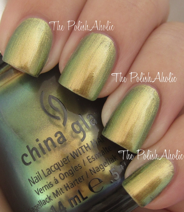 Nail polish swatch / manicure of shade China Glaze Rare and Radiant