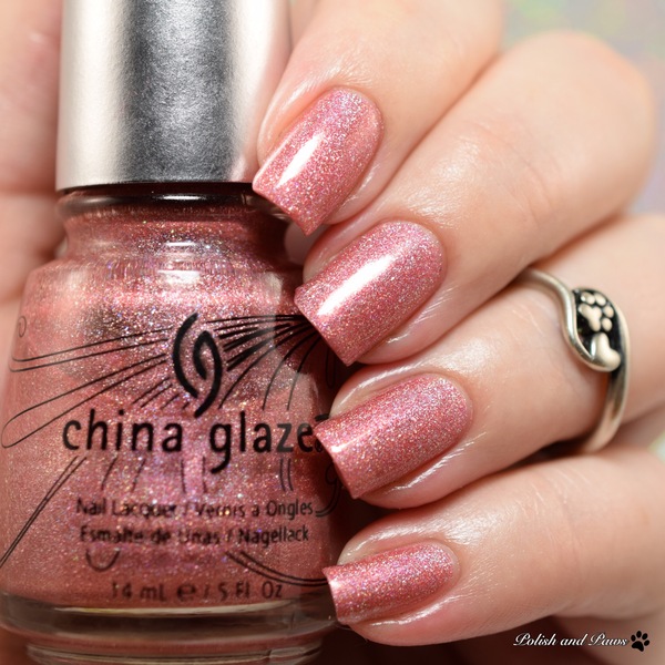 Nail polish swatch / manicure of shade China Glaze Rated Holographic