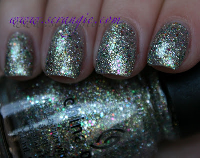 Nail polish swatch / manicure of shade China Glaze Ray-diant