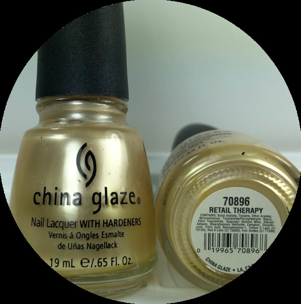 Nail polish swatch / manicure of shade China Glaze Retail Therapy