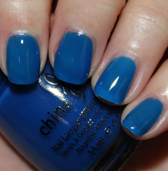 Nail polish swatch / manicure of shade China Glaze Ride the Waves