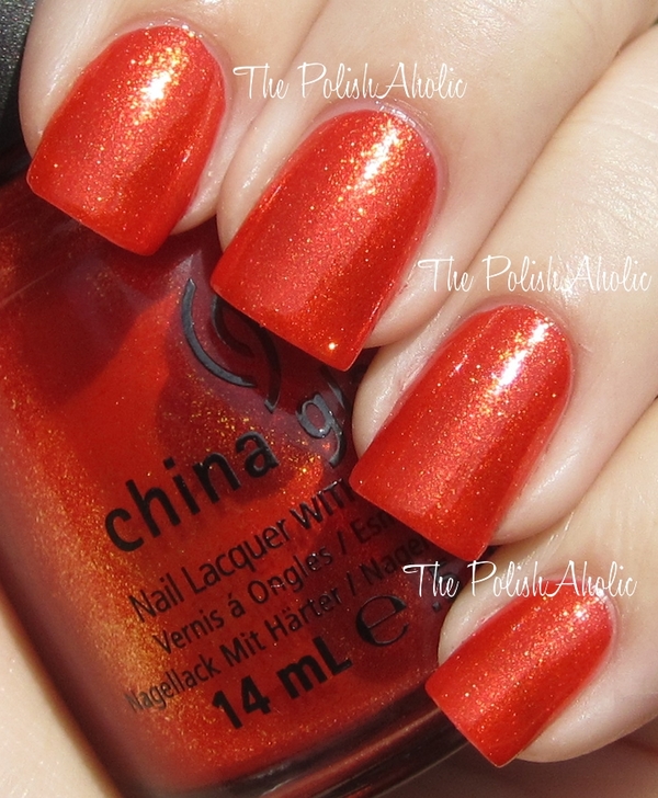 Nail polish swatch / manicure of shade China Glaze Riveting