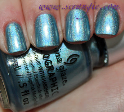 Nail polish swatch / manicure of shade China Glaze Sci-Fly By