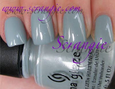 Nail polish swatch / manicure of shade China Glaze Sea Spray