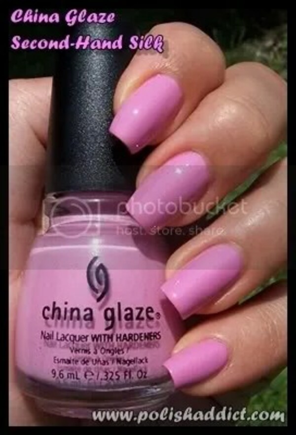 Nail polish swatch / manicure of shade China Glaze Second-Hand Silk