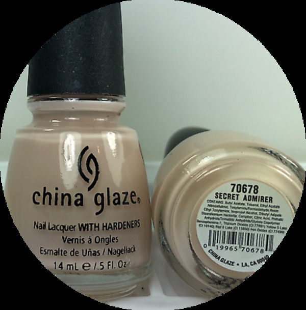 Nail polish swatch / manicure of shade China Glaze Secret Admirer