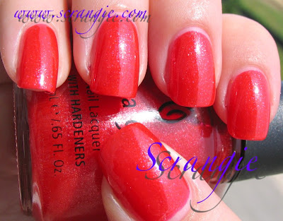 Nail polish swatch / manicure of shade China Glaze Sexy