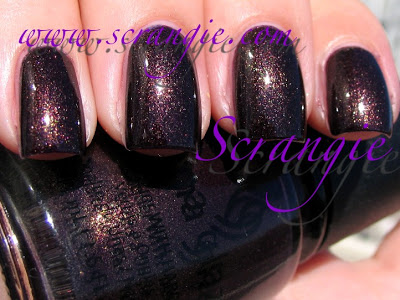 Nail polish swatch / manicure of shade China Glaze Side-Saddle