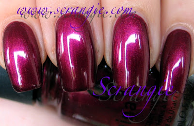 Nail polish swatch / manicure of shade China Glaze Skate Night