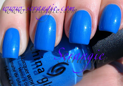 Nail polish swatch / manicure of shade China Glaze Sky High-Top