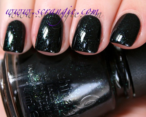 Nail polish swatch / manicure of shade China Glaze Smoke and Ashes