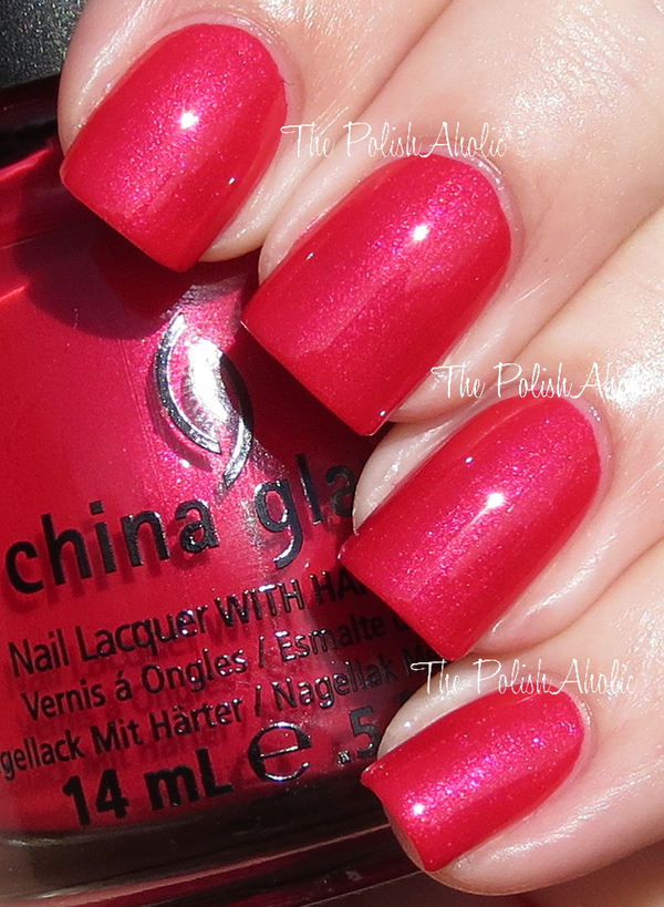 Nail polish swatch / manicure of shade China Glaze Snap My Dragon