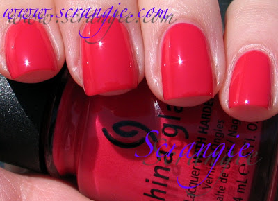 Nail polish swatch / manicure of shade China Glaze Sneaker Head