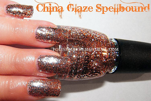 Nail polish swatch / manicure of shade China Glaze Spellbound