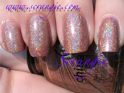 Nail polish swatch / manicure of shade China Glaze Spin Me Round