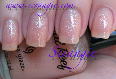 Nail polish swatch / manicure of shade China Glaze Starfish Wish