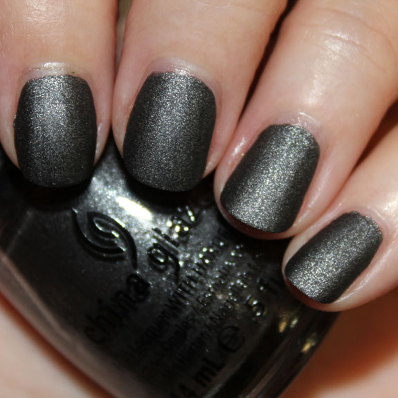 Nail polish swatch / manicure of shade China Glaze Stone Cold