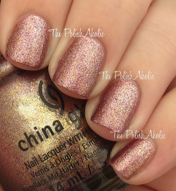 Nail polish swatch / manicure of shade China Glaze Strike Up a Cosmo
