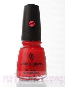 Nail polish swatch / manicure of shade China Glaze Sultry
