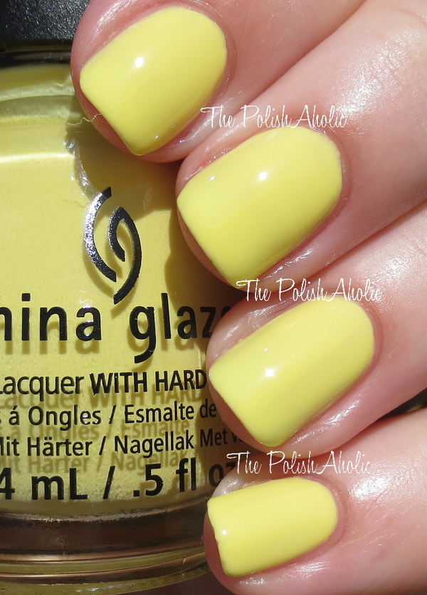 Nail polish swatch / manicure of shade China Glaze Sun Upon My Skin