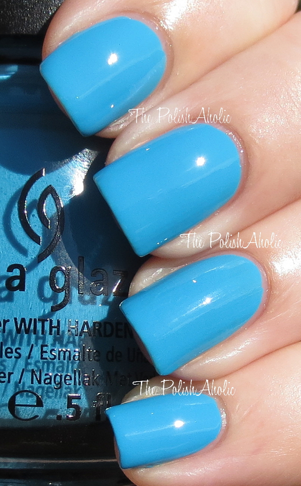 Nail polish swatch / manicure of shade China Glaze Sunday Funday