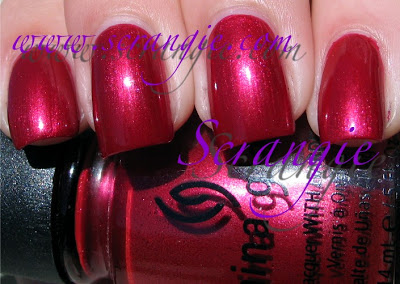 Nail polish swatch / manicure of shade China Glaze Sunrise