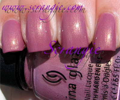 Nail polish swatch / manicure of shade China Glaze Sunset Glow