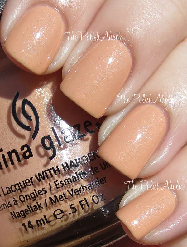 Nail polish swatch / manicure of shade China Glaze Sunset Sail