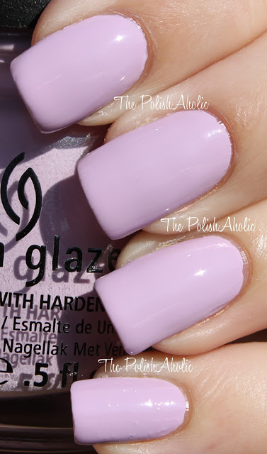 Nail polish swatch / manicure of shade China Glaze Sweet Hook