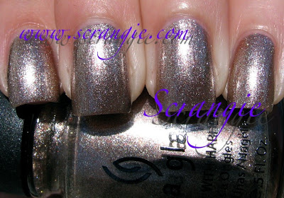 Nail polish swatch / manicure of shade China Glaze Swing Baby