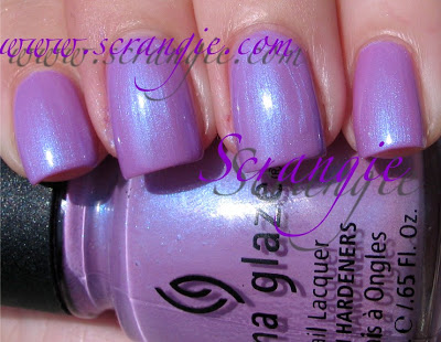 Nail polish swatch / manicure of shade China Glaze Tantalize Me