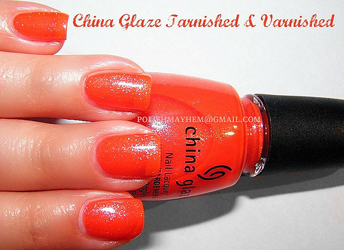 Nail polish swatch / manicure of shade China Glaze Tarnished and Varnished