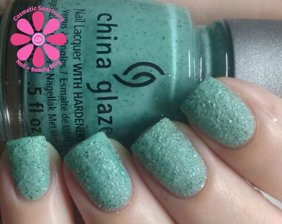 Nail polish swatch / manicure of shade China Glaze Teal the Tide Turns