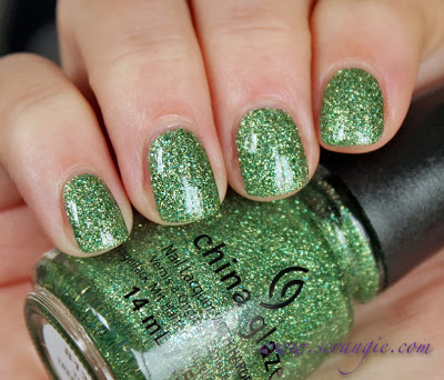Nail polish swatch / manicure of shade China Glaze This is Tree-mendous