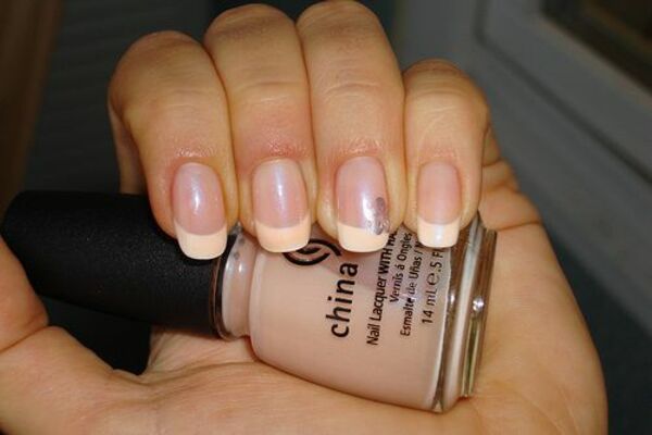 Nail polish swatch / manicure of shade China Glaze Tie the Knot
