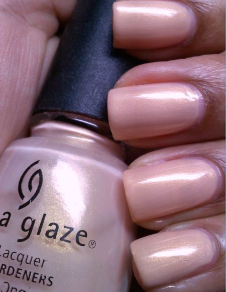 Nail polish swatch / manicure of shade China Glaze Touch of Glamour