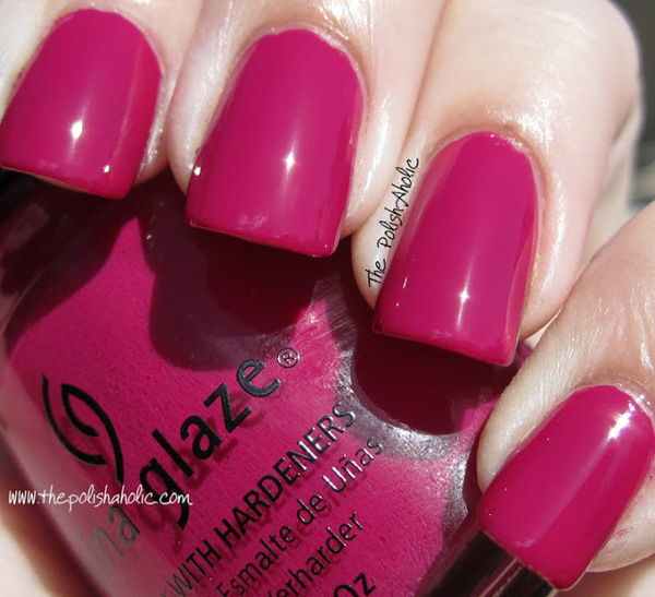 Nail polish swatch / manicure of shade China Glaze Traffic Jam