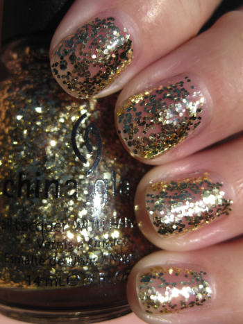 Nail polish swatch / manicure of shade China Glaze Treasure Chest