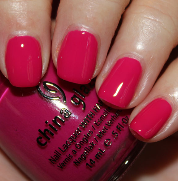 Nail polish swatch / manicure of shade China Glaze Under the Boardwalk