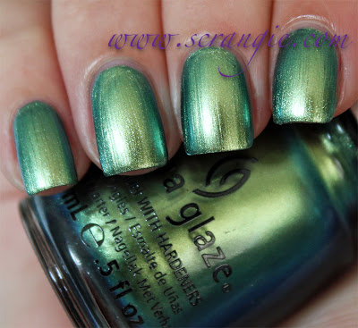 Nail polish swatch / manicure of shade China Glaze Unpredictable