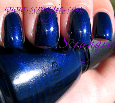 Nail polish swatch / manicure of shade China Glaze Up All Night