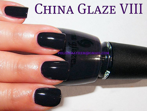 Nail polish swatch / manicure of shade China Glaze VIII