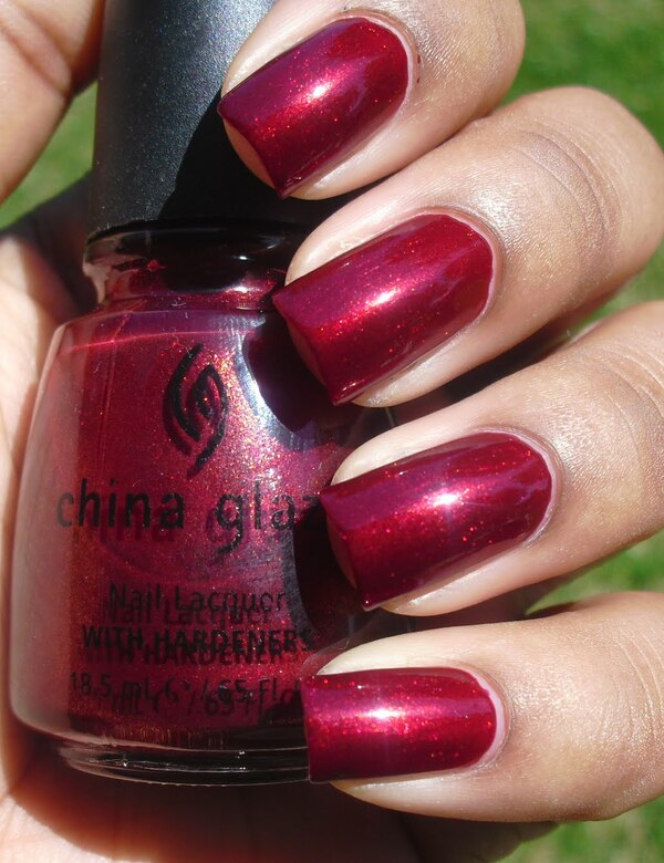 Nail polish swatch / manicure of shade China Glaze Voodoo That U Do