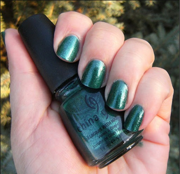 Nail polish swatch / manicure of shade China Glaze Watermelon Rind