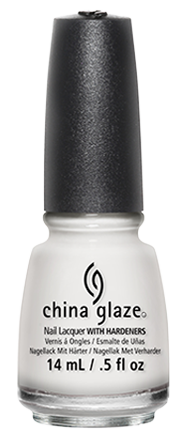 Nail polish swatch / manicure of shade China Glaze White Out