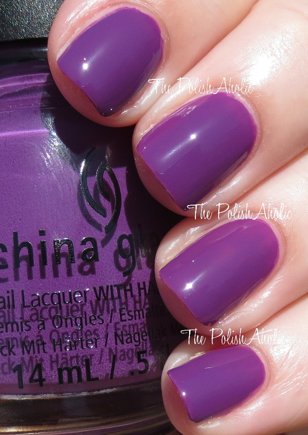 Nail polish swatch / manicure of shade China Glaze X-TA-SEA